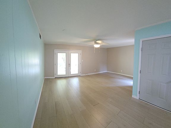 Living room .French doors to deck.