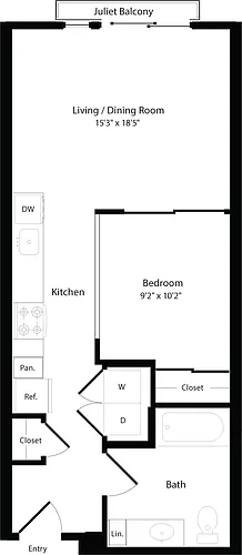 Floor plan O2d East- Floors 3-6