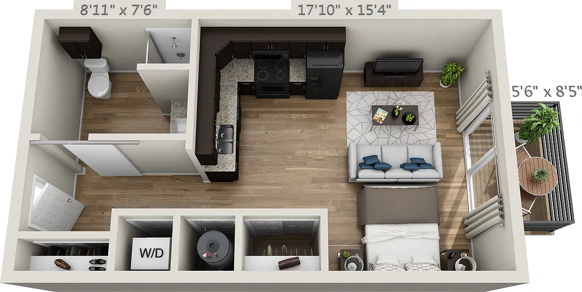 Floor plan Studio