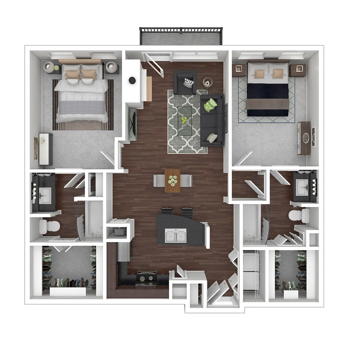 Floor plan B2 Bluff