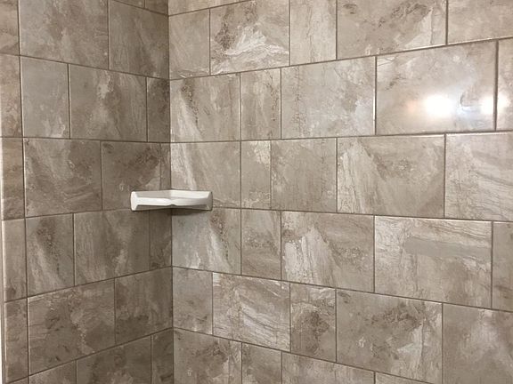 Ceramic tile shower