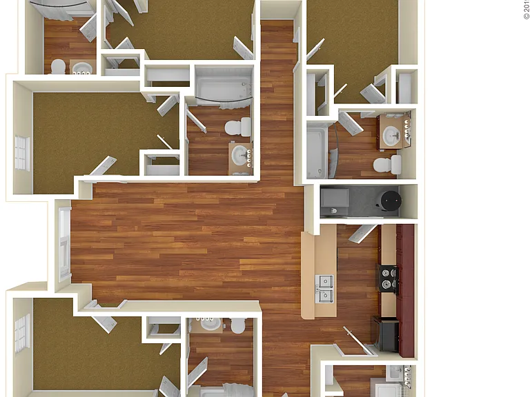 4 Bed 4 Bath A