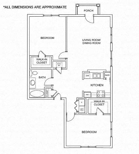 Floor plan 2B Floor Plan
