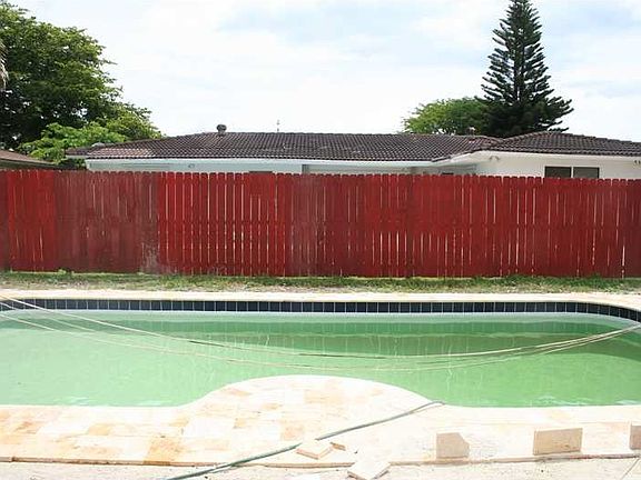 Pool which has been redone