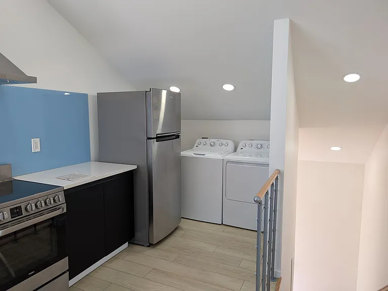full sized laundry off the kitchen