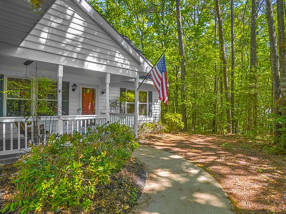 Entrance to the home with a relaxing front porch.
