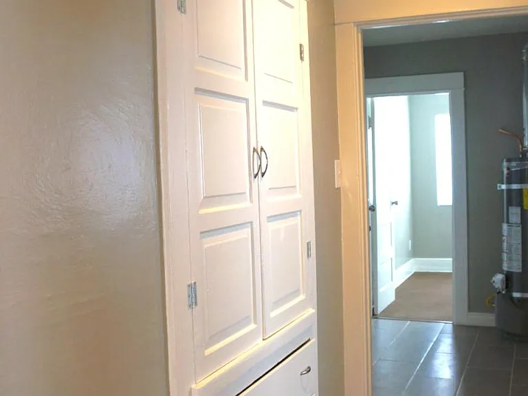 Hallway Built in Linen Closet