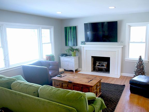 Gorgeous fireplace ready for your TV mounted above. Lots of room for relaxing with family and friends