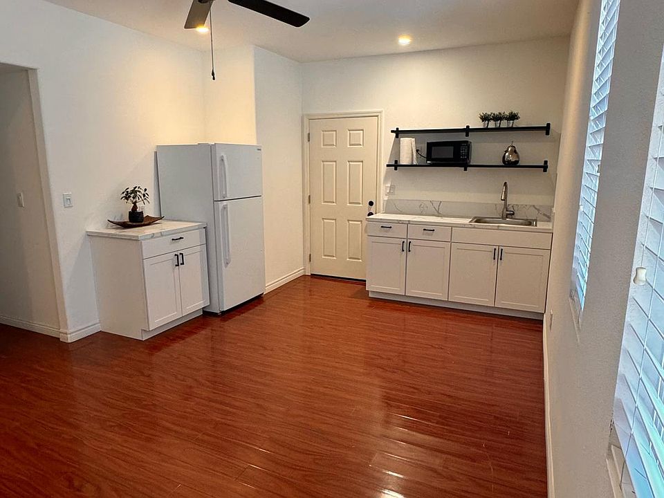 Kitchenette and living area