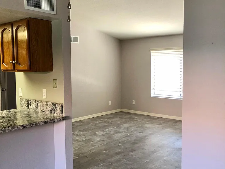 view from dining room to the living room