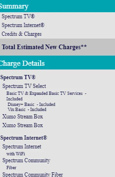 Internet and TV included in the rent