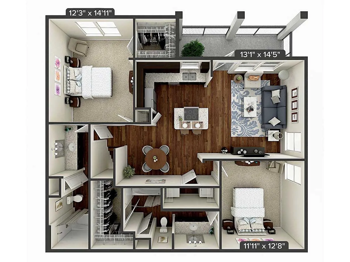 Floor plan B4A-1238