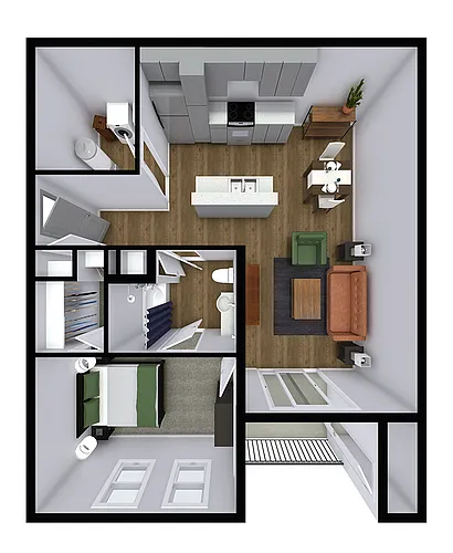 Floor plan Portico