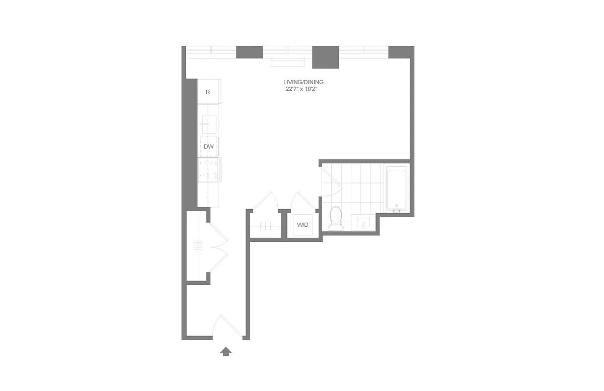 Floor plan S5 | Studio | 1 Bath