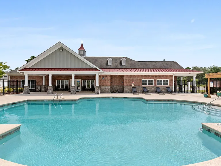 Sparking Swimming Pool with Clubhouse Views