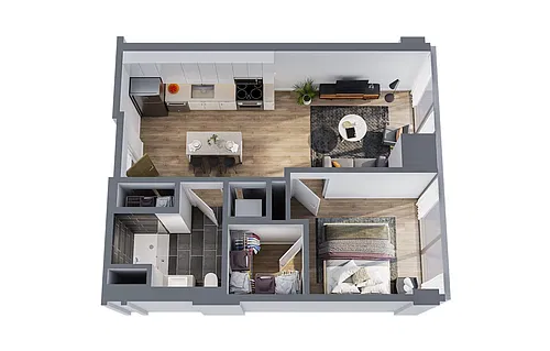 Floor plan Serenity Furnished