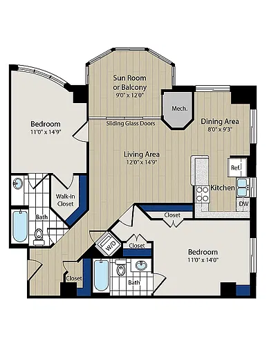 Floor plan Braddock