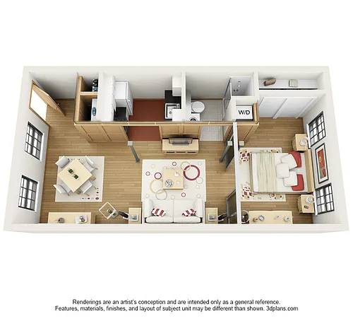 Floor plan 1 Bedroom