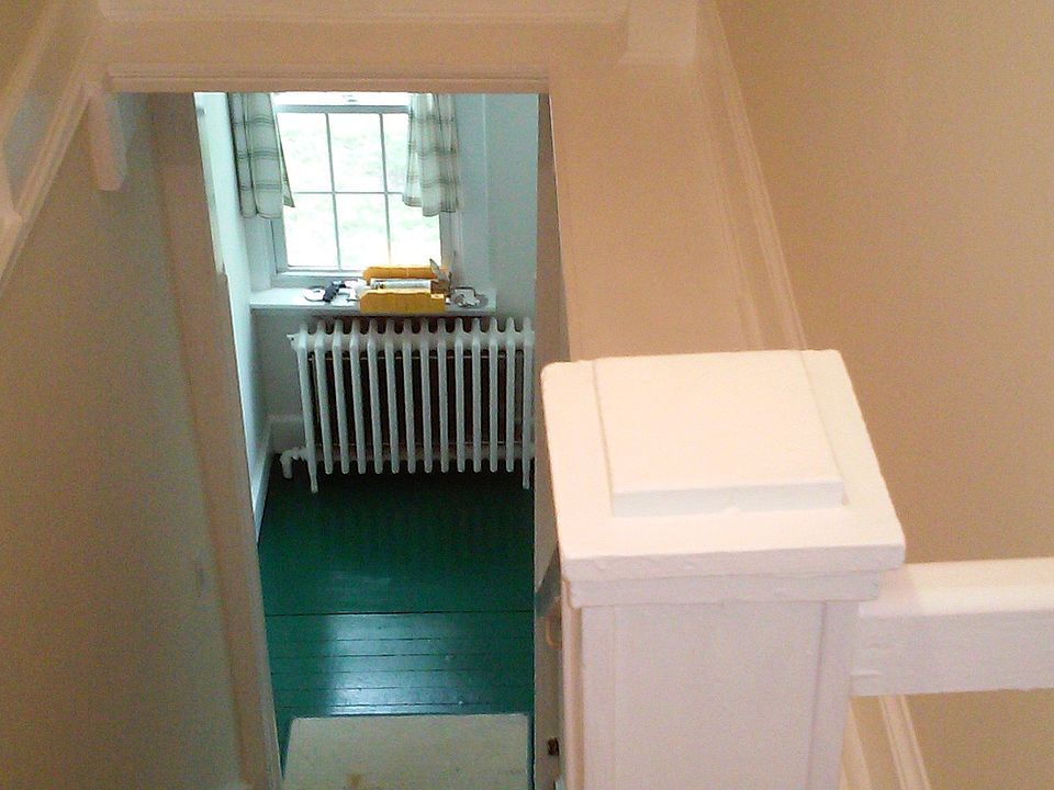 stairwell with private vestibule