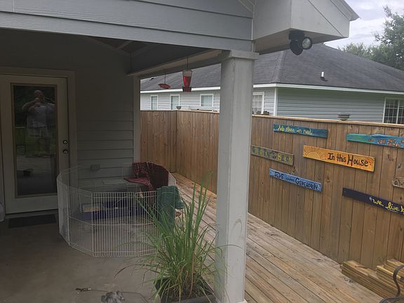 Back porch and deck