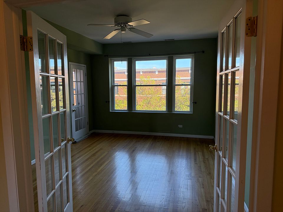 Looking into the living room from the entrance hall foyer.