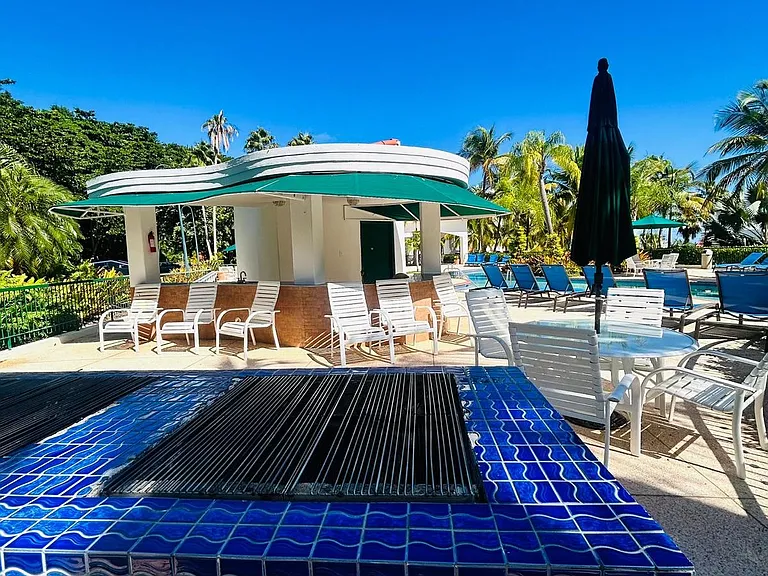 BBQ & Pool area