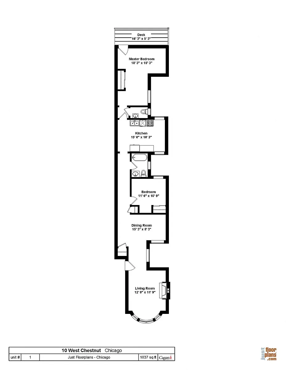 Floor plan Two Bedroom