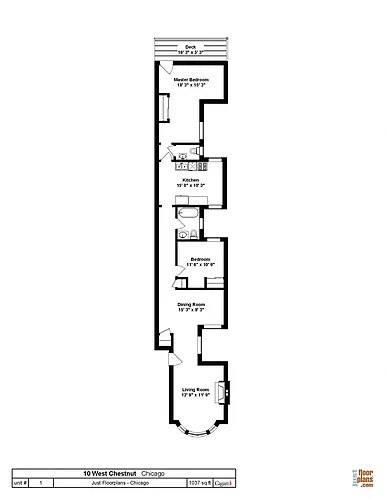 Floor plan Two Bedroom