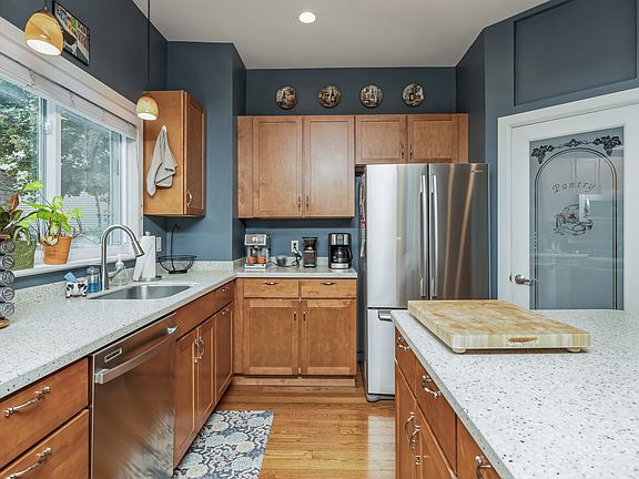 large kitchen with island