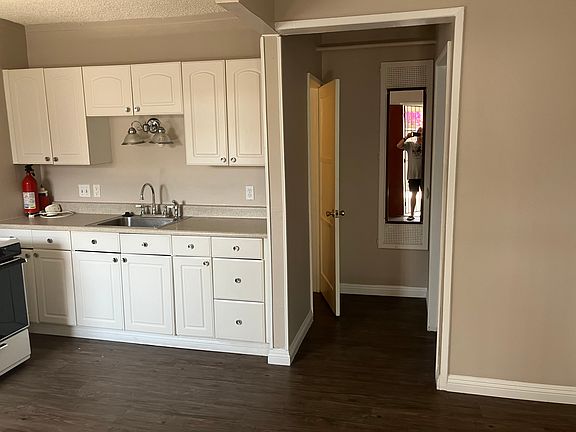 Kitchen open to living room