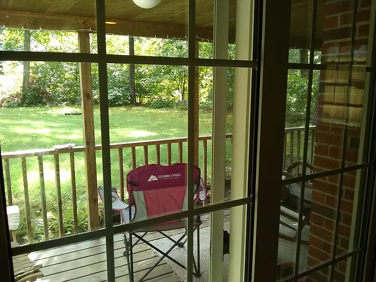 View from living room slider