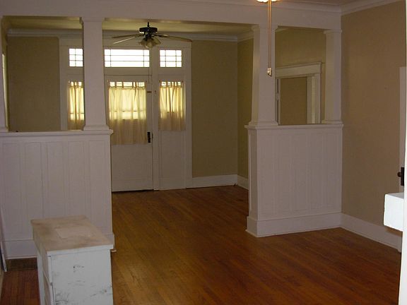 From the dining room or den looking into the living room and front door.