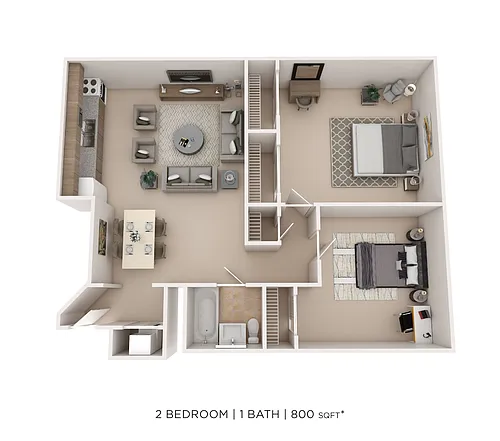 Floor plan Two Bedroom