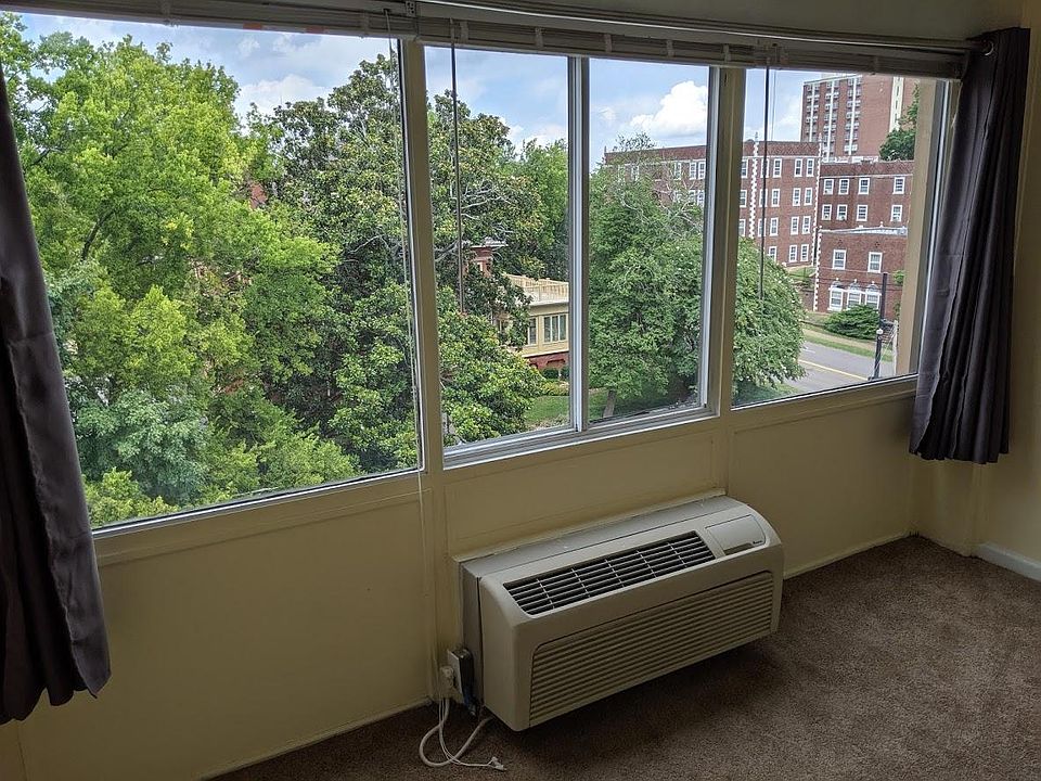 Excellent views to north. PTAC unit for heat and air. Blackout curtains.