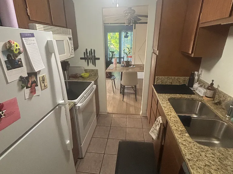 Kitchen with granite countertop