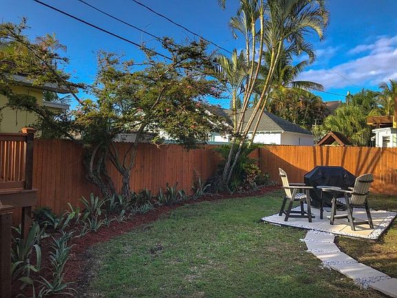 Back yard - fenced in