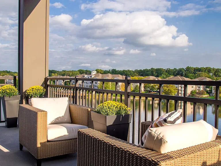 Waterfront Penthouse Featuring a Wraparound Balcony