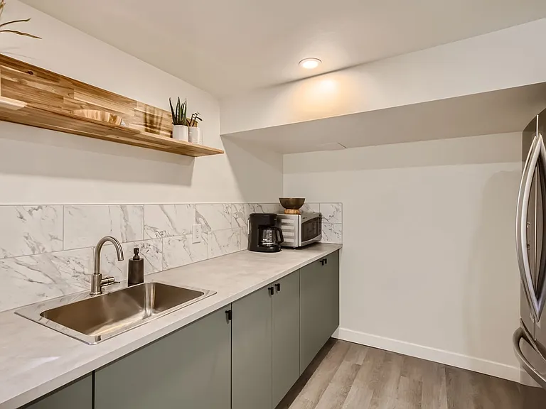 Full size refrigerator + built in pantry