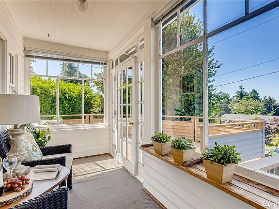 On a cold day, you'll appreciate having this cozy sun porch! 