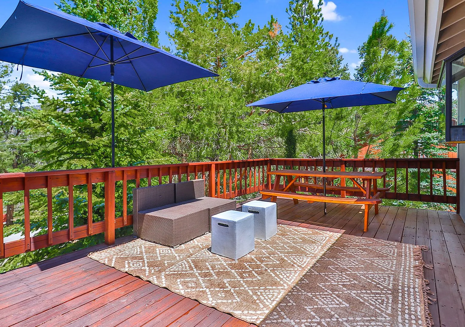 Charming 3 Bed Mountain Retreat | Wood Beams, Fireplace & Deck — Photo 3