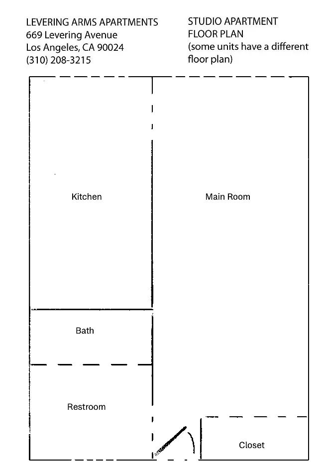 Floor plan Studio - Layout B