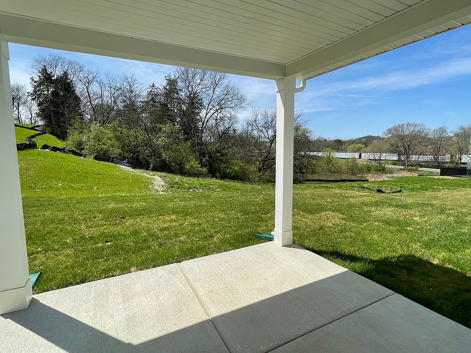 Covered patio and backyard