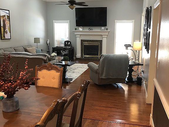 Living room from dining area