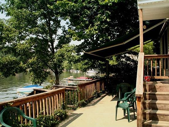 Lake side patio