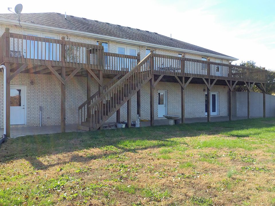 12' x 65' deck with patio below