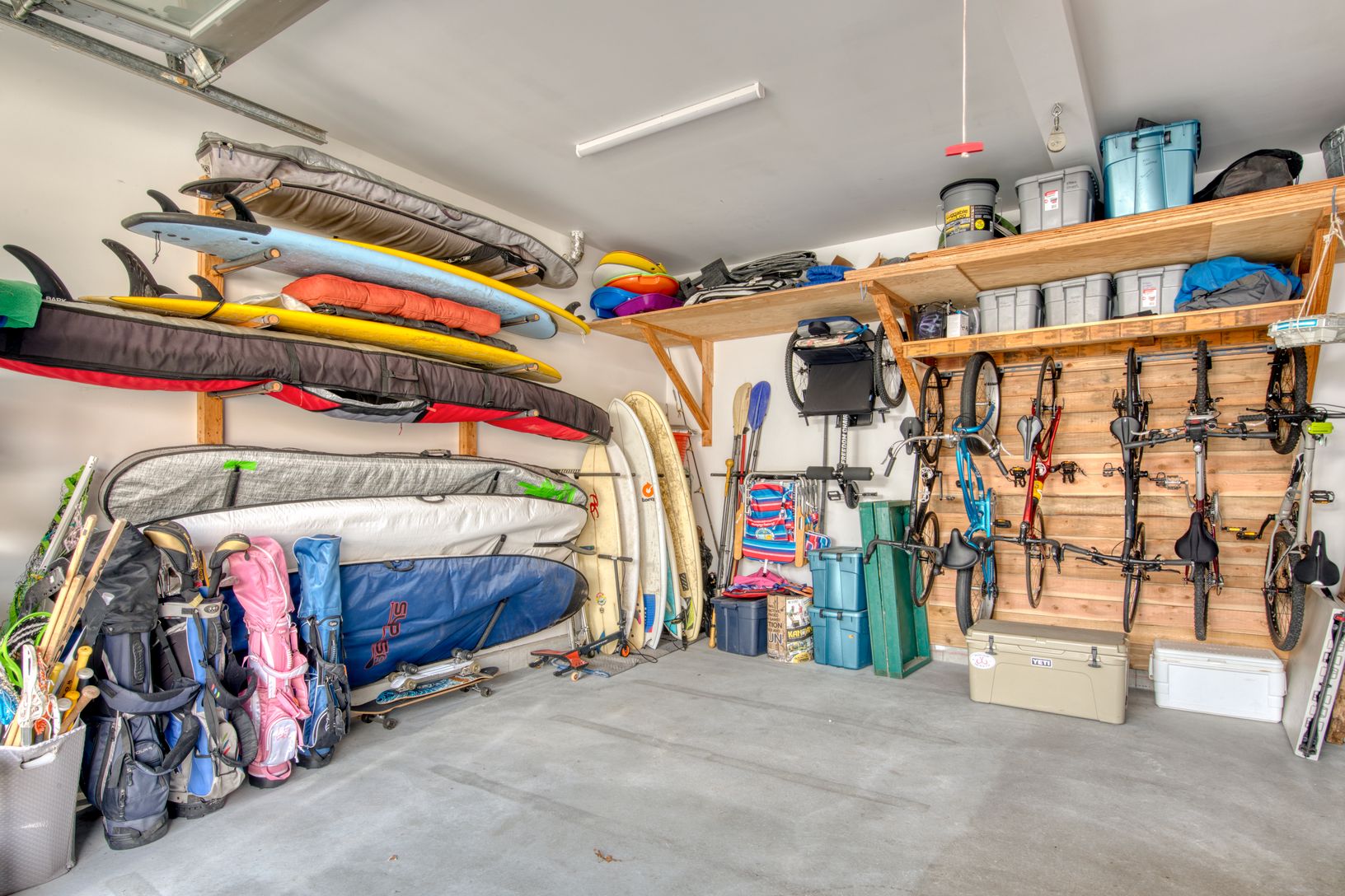 Garage packed with fun