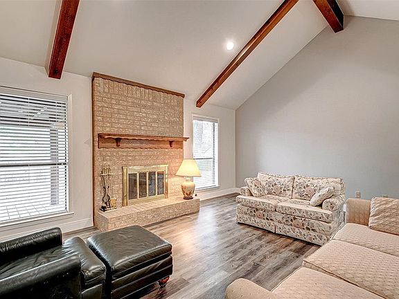 Nice brick Fireplace in Living Room