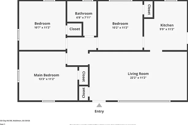 3 bed, 1.0 bath, 960 sqft, $1,695 — Photo 2