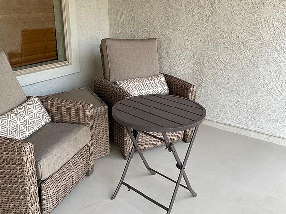 Backyard patio reclining seating