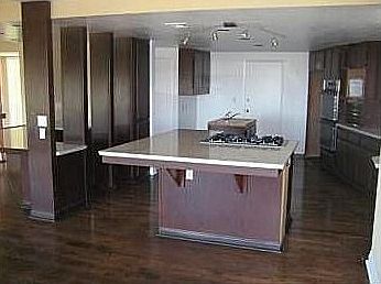 Island cooking marble counters